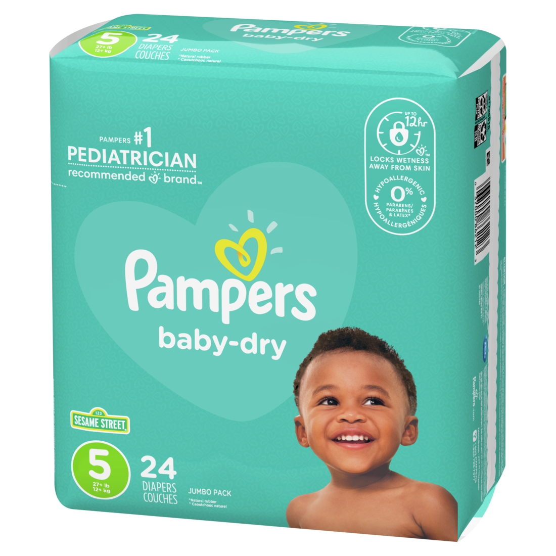 Pampers Baby Dry Diapers Size 5 - 24ct/4pk