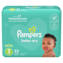 Pampers Baby Dry Diapers Size 3 - 32ct/4pk