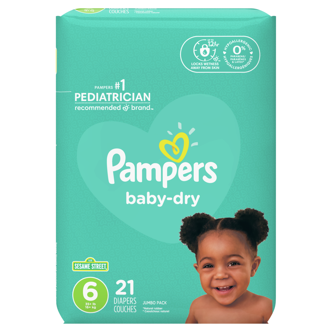 Pampers Baby Dry Diapers Size 6 - 21ct/4pk