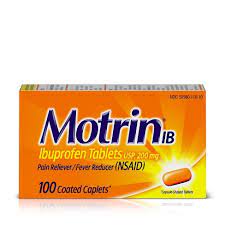 Motrin IB Pain Reliever / Fever Reducer Coated Caplets - 100ct/6pk