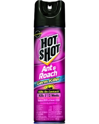 Hot Shot Roach & Ant Killer FLORAL SCENT-17.5oz/12pk