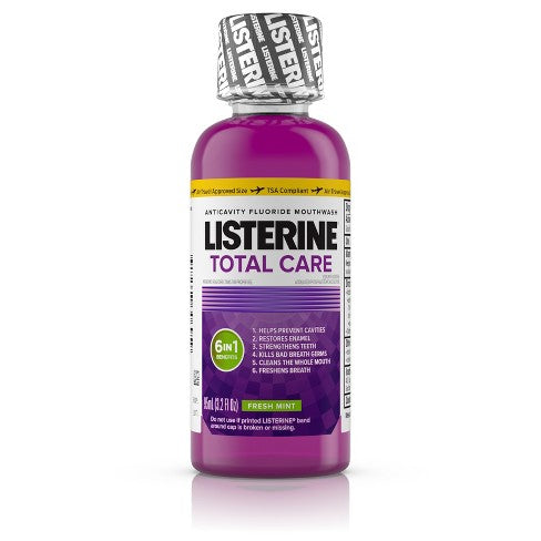 Listerine Total Care Anticavity Mouthwash Fresh Mint - 3.2oz/24pk