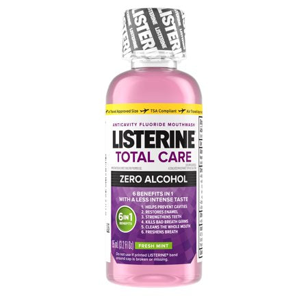 Listerine Total Care Zero Alcohol-Free Mouthwash Fresh Mint - 3.2oz / 24pk