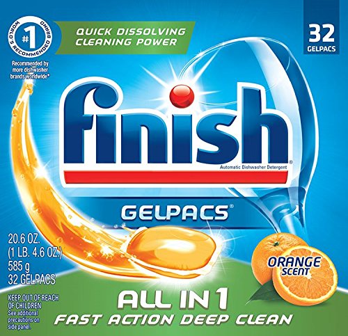 Finish Gelpacs - Orange - 32ct/8pk