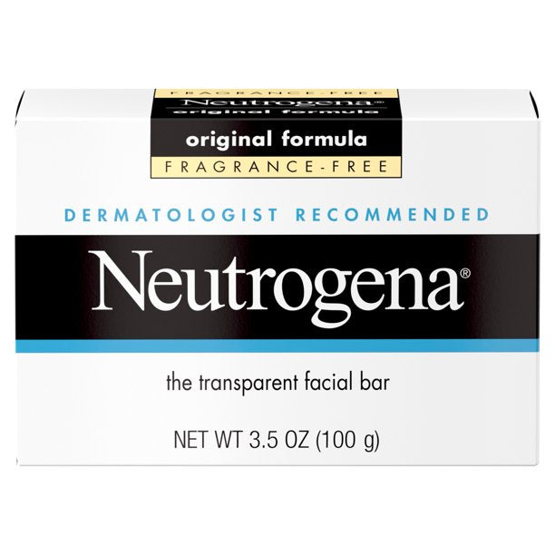 Neutrogena The Transparent Facial Bar Original Formula Fragrance Free - 3.5oz/6pk