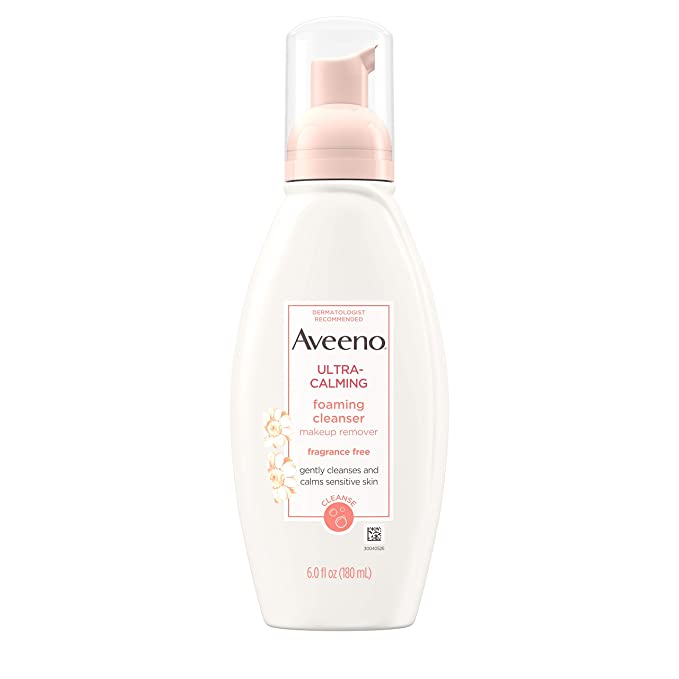 Aveeno Ultra-Calming Foaming Cleanser and Makeup Remover for Dry, Sensitive Skin - 6oz/3pk
