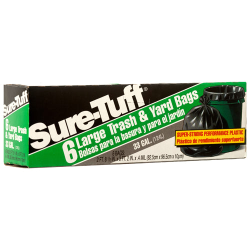 Suretuff Large Trash 33Gal - 6ct/24pk