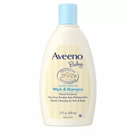 Aveeno Daily Baby Moisture Lotion & Shampoo, Fragrance Free - 12oz/3pk