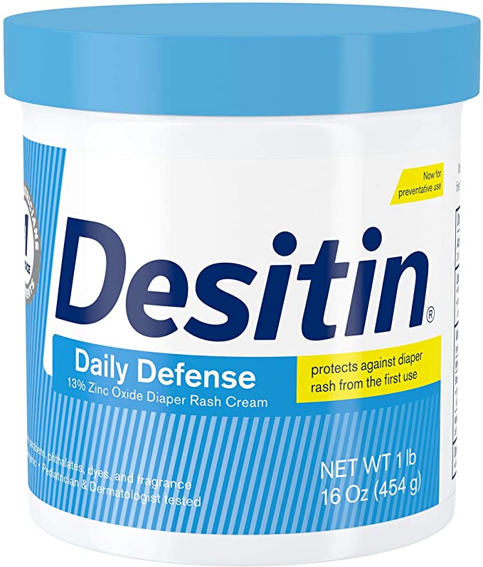 Desitin Daily Defense 13% Zine Oxide Diaper Rash Cream - 16oz/4pk