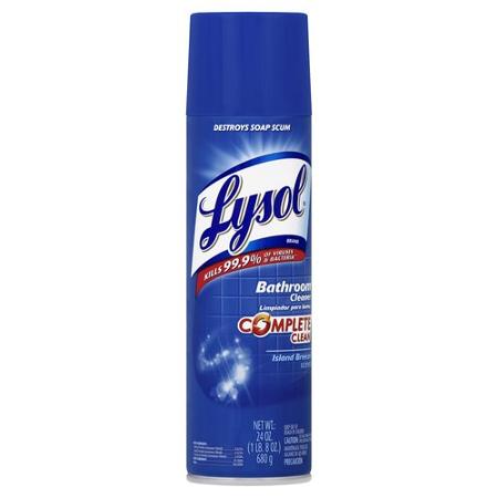 Lysol Bathroom Cleaner - Power Aerosol - 24oz/12pk
