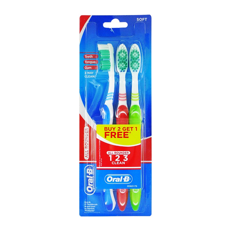 Oral-B Toothbrush 3 PACK Bonus Soft - 12ct