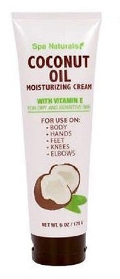Spa Naturals Coconut Oil Moist Cream in TUBE - 6oz/12pk