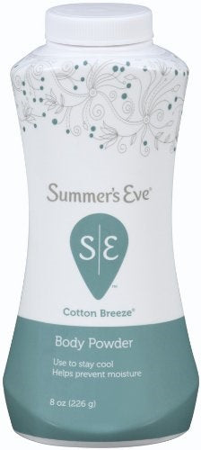 Summers Eve Body Powder Cotton Breeze Summers - 8oz/12pk
