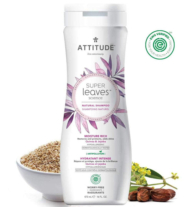 Attitude Super Leaves Moisture Rich Shampoo - 473ml/16oz/6pk