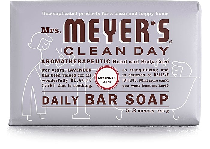 Mrs. Meyer's BarSoap Lavender - 5.3oz/12pk