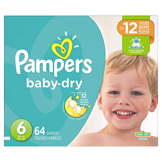 Pampers Baby Dry SUPERPACK  size 6 - 64ct/1pk