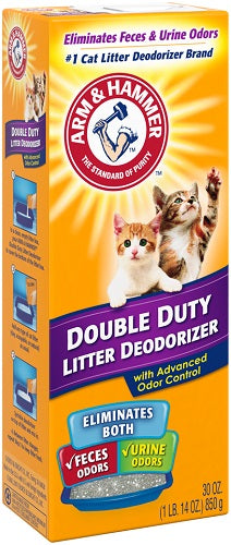Arm & Hammer Cat Litter Deo w/Bkng Soda Dble Duty - 30oz/6pk