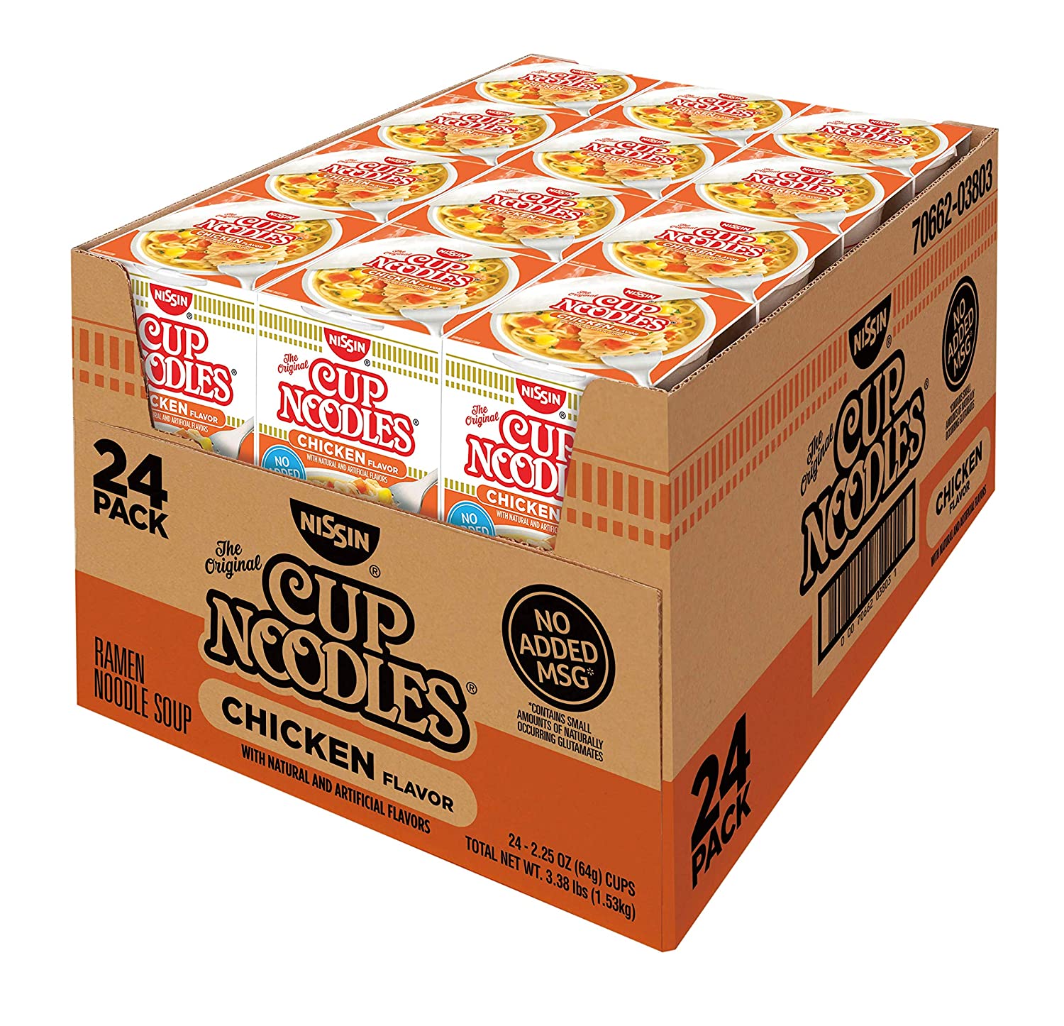 Nissin Cup Noodles Chicken Flavor - 24 ct/1pk