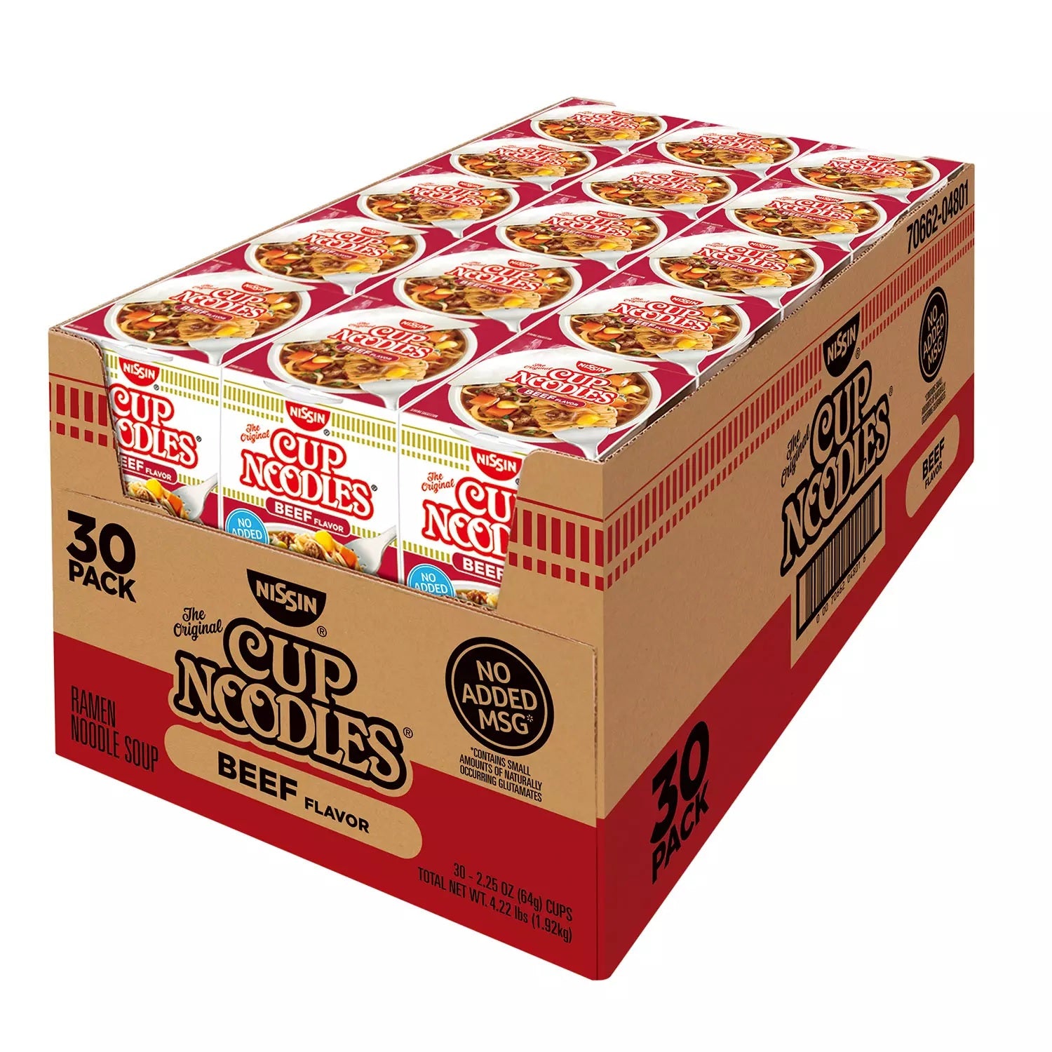 Nissin Cup Noodles with Beef - 2.25oz/24pk