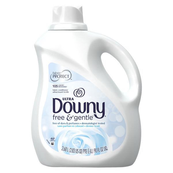 Downy Ultra Liquid Fabric Free & Gentle 105loads - 90oz/4pk