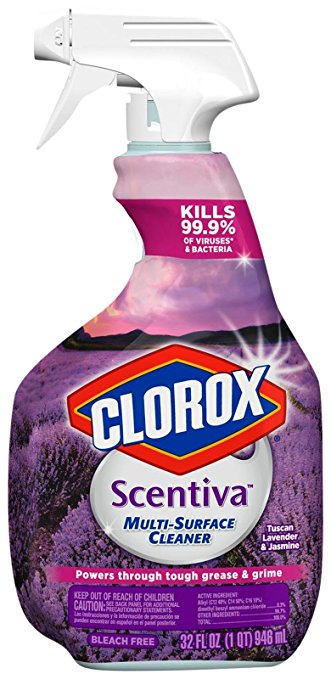 Clorox Scentiva Multi-Surface Cleaner Spray Tuscan Lavender Jasmine - 32oz/6pk