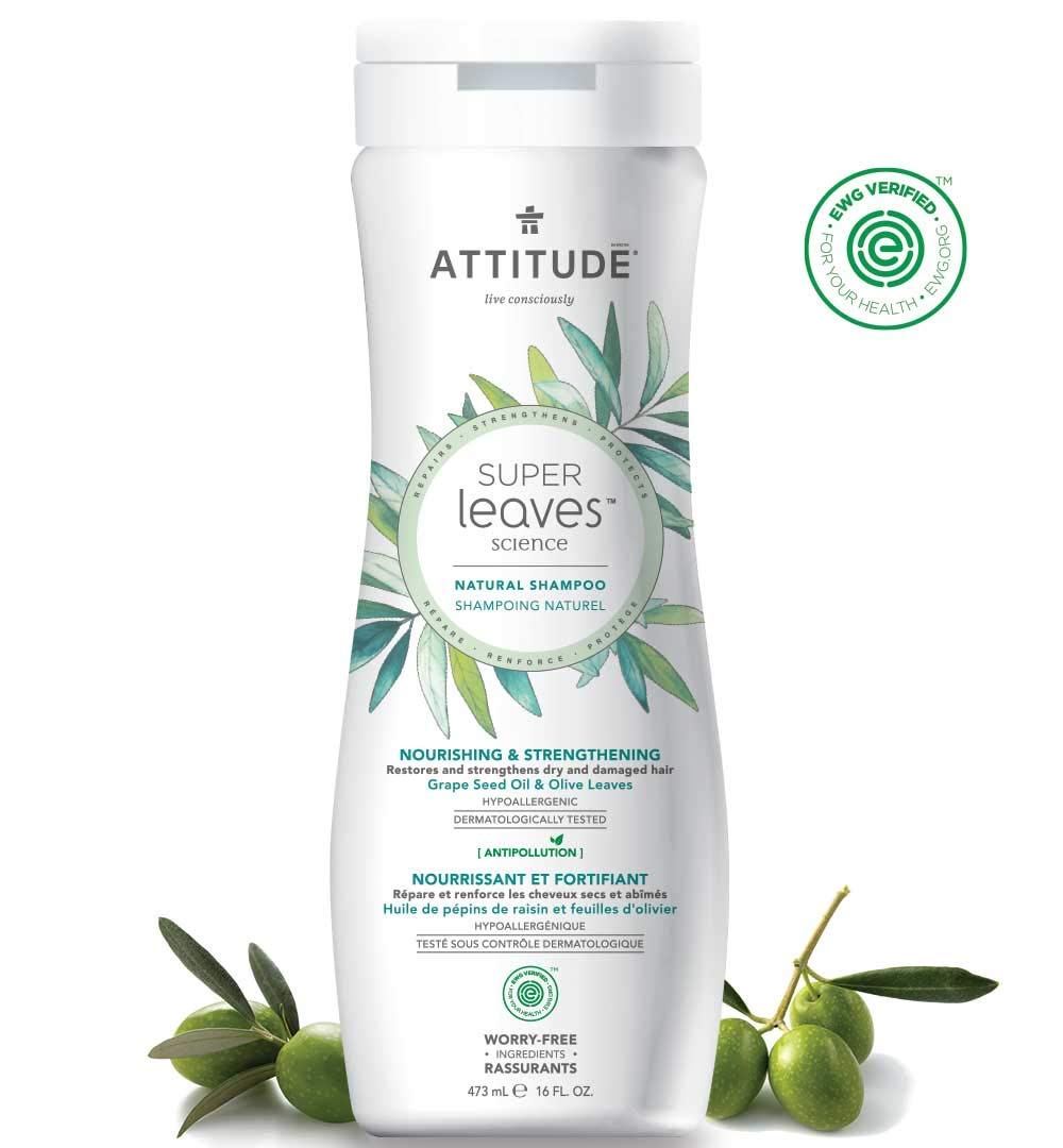Attitude Super Leaves Shampoo Nourishing & Strengthening (473ml) 16oz/6pk
