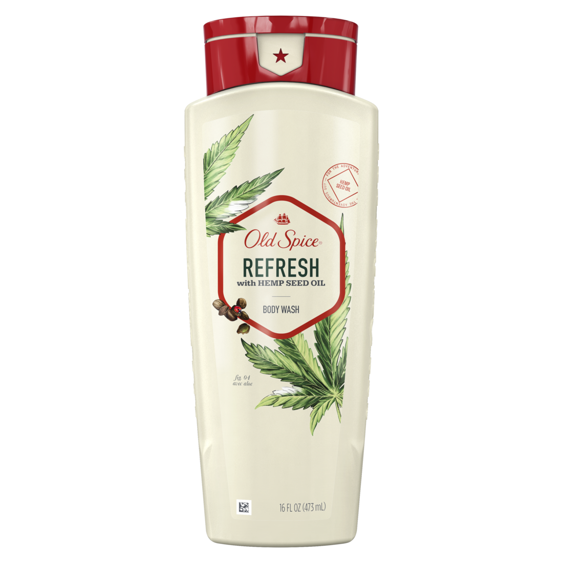 Old Spice Body Wash Refresh w/ Hemp Seed Oil - 16oz/4pk