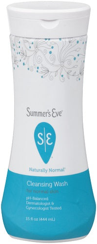 Summer's Eve Naturally Normal Cleansing Wash -15oz/12pk