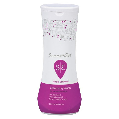 Summers Eve Cleansing Wash SIMPLY SENSITIVE - 15oz/12pk