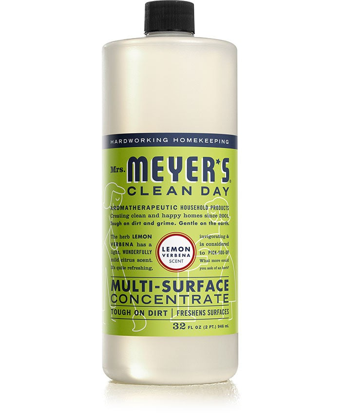 Mrs. Meyers MultiSurface Conc. Lemon Verbena - 32oz/6pk