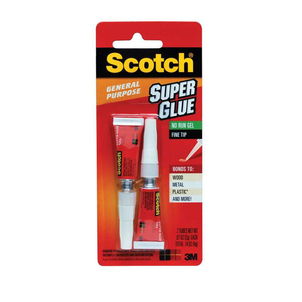 Scotch Super Glue Gel AD112 - 2 x 0.07oz/12pk