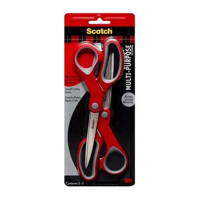 Scotch Multi Purpose Scissor 1428-2 Twin - 2 x 8in/36pk