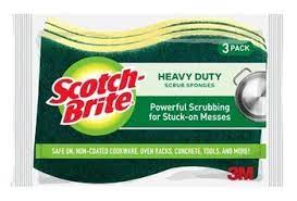 Scotch-Brite Heavy Duty Scrub Sponge HD-3 - 3ct/8pk