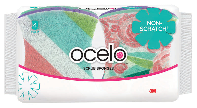 Scotch-Brite Ocelo No Scratch Scrub Sponges LD4 - 4ct/8pk