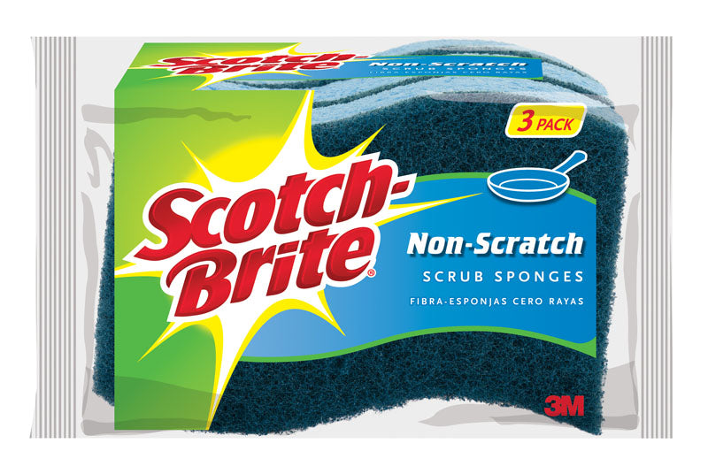 Scotch Brite Non-Scratch Scrub Sponge MP-3F - 3ct/12pk
