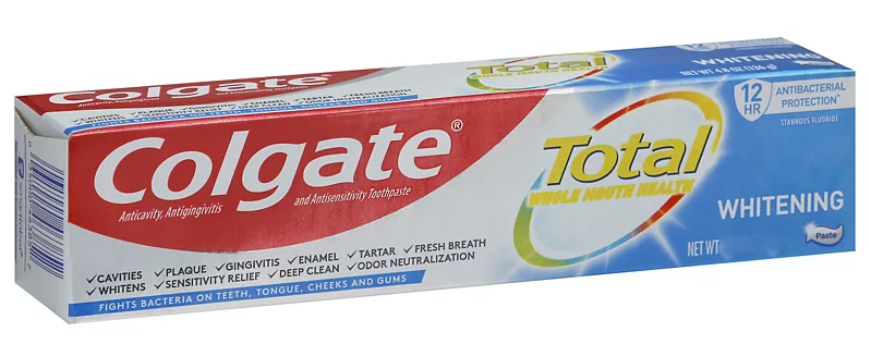 Colgate Total Whitening Tooth Paste - 6oz/24pk