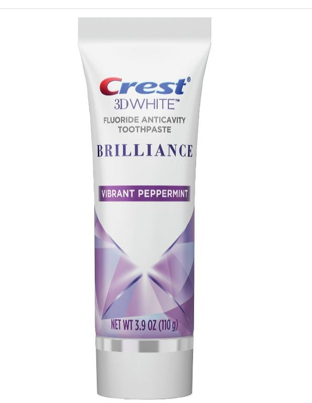 Crest 3D White Brilliance Teeth Whitening TP, Vibrant Peppermint - .85oz/72pk