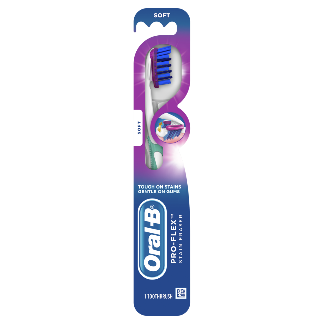 Oral-B Pro-Flex Stain Eraser Toothbrushes Soft - 1ct/72pk