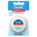 Oral-B EssentialFloss Mint Dental Floss, Cavity Defense, Waxed, 50m - 1ct/24pk