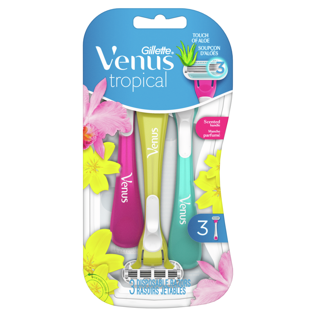 Gillette Venus Tropical Women's Disposable Razor - 3ct/4pk