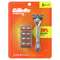 Gillette Fusion5 Men's Razor Handle + 5 Blade Refills  /6pk