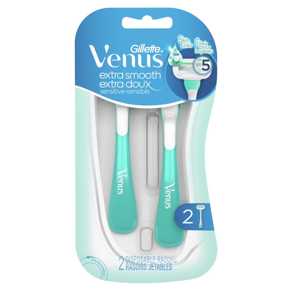 Gillette Venus Extra Smooth Sensitive Women's Disposable Razors - 2ct/4pk