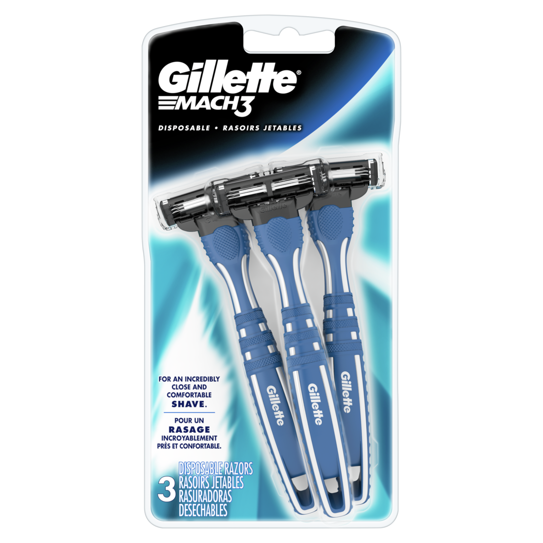 Gillette Mach3 Men's Disposable Razors - 3ct /6pk