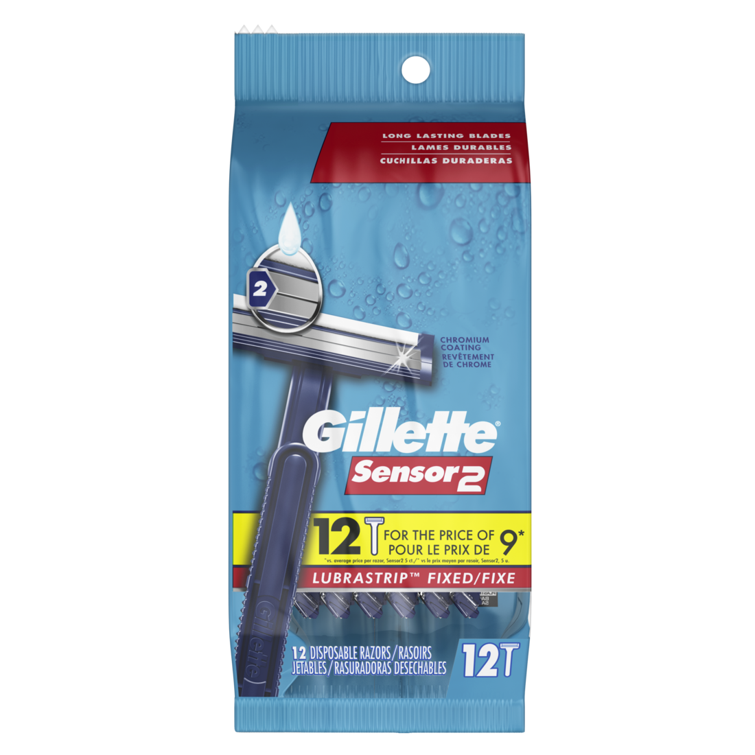 Gillette Sensor2 Men's Disposable Razors - 12ct /4pk