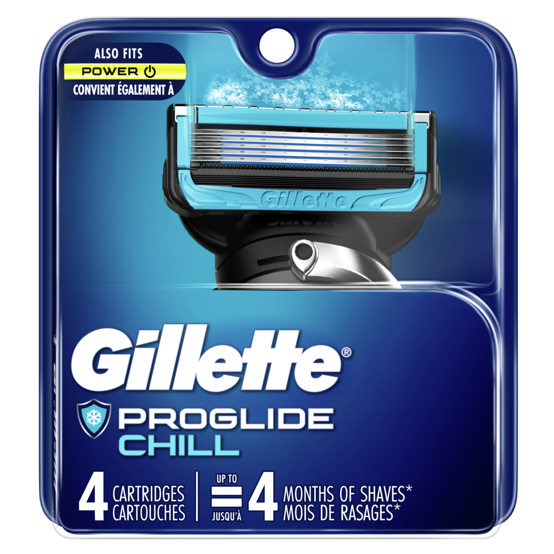 Gillette ProGlide Chill Men's Razor Blades - 4ct/6pk