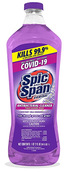 Spic and Span Antibacterial Multi-Surface Cleaner Refill Lavender - 34oz/6pk