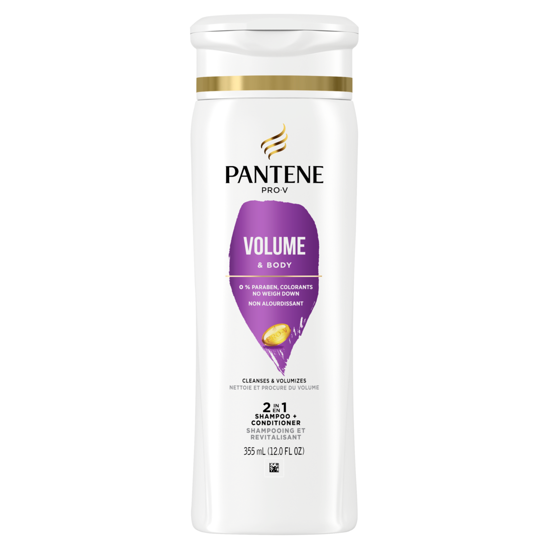 PANTENE PRO-V Volume & Body 2in1 Shampoo + Conditioner - 12.0oz/6pk