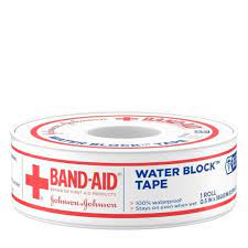 Band-Aid Brand Of First Aid Products Water Block (Johnson & Johnson Red Cross) Tape 1/2" X 10 Yds. - 1 Roll/36pk