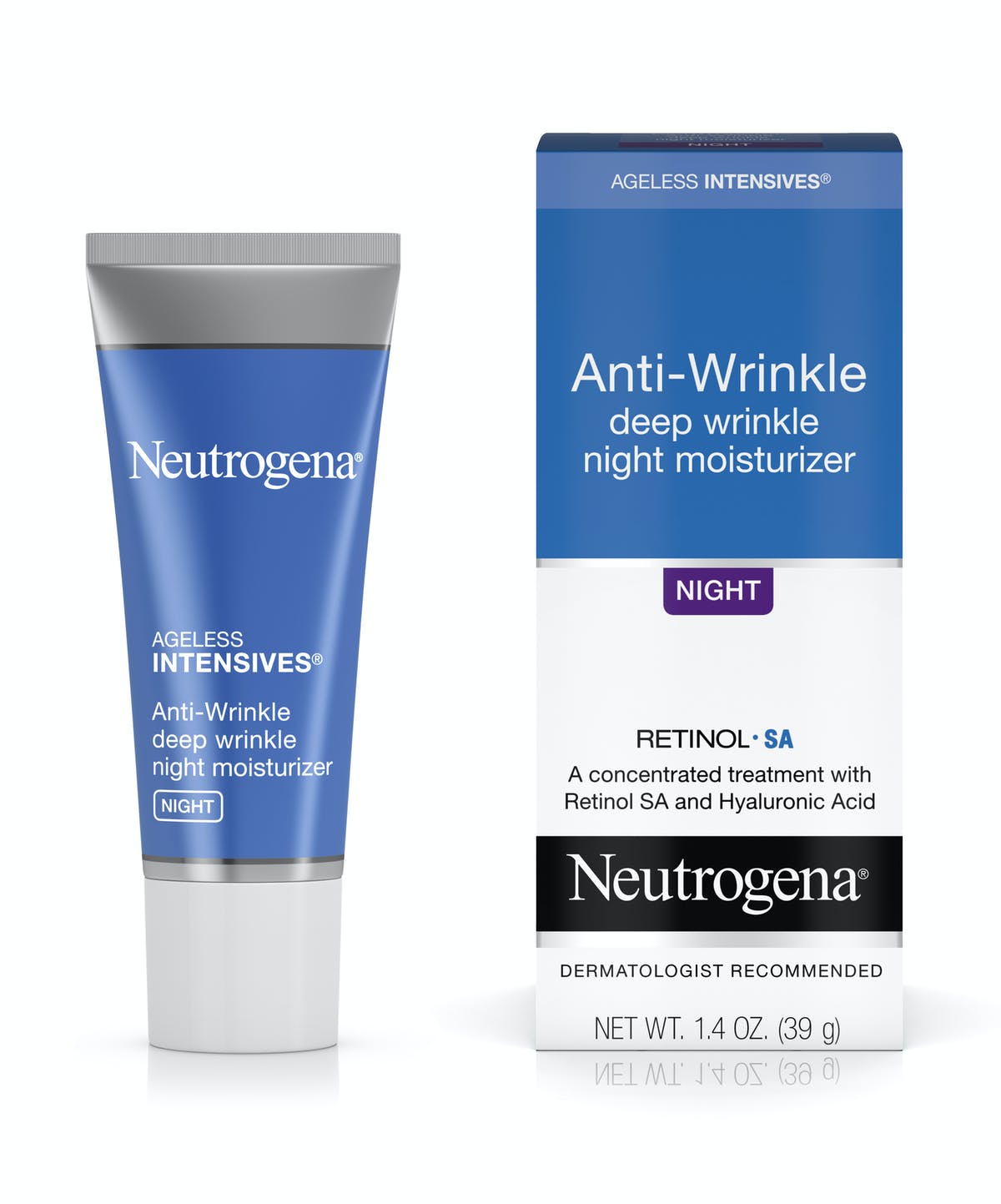 Neutrogena Ageless Intensives Anti-Wrinkle Deep Wrinkle Night Moisturizer - 1.4oz/12pk