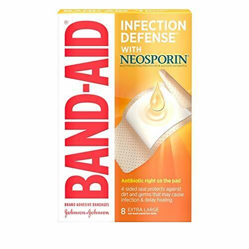 Band-Aid Brand Adhesive Bandages Infection Defense With Neosporinextra Large All One Size 1 3/4" X 4" - 8ct/3pk